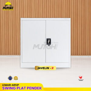 Lemari besi arsip PENDEK pintu swing plat putih MUTOH JAVELIN