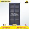 Lemari besi arsip 2 pintu swing kaca abu tua MUTOH BOLD