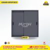 Lemari besi arsip PENDEK pintu sliding plat abu tua MUTOH BOLD