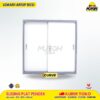 Lemari besi arsip PENDEK pintu sliding plat 2 warna MUTOH CURVE