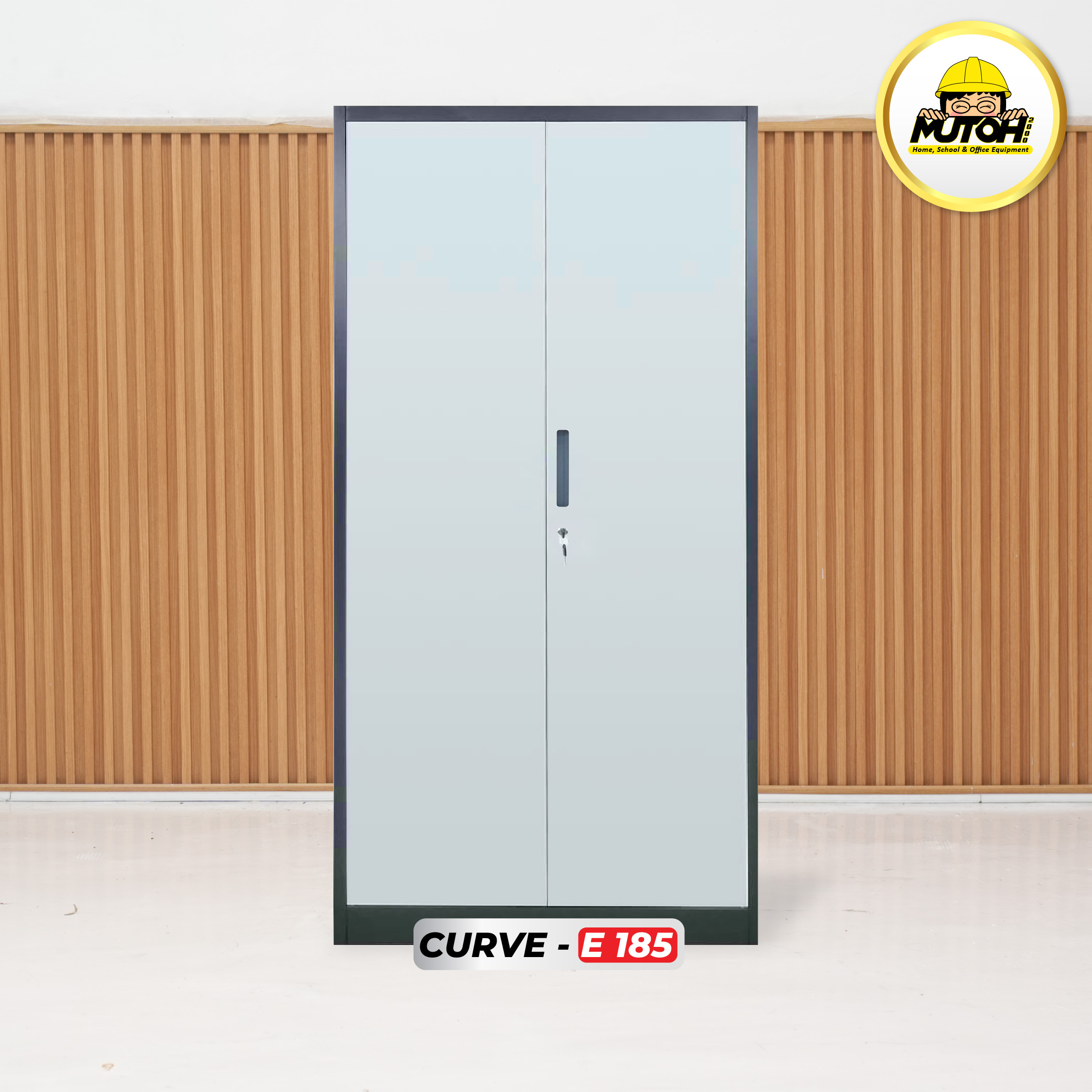 MUTOH CURVE 185 EKONOMIS | Lemari arsip besi 2 pintu swing plat ayun