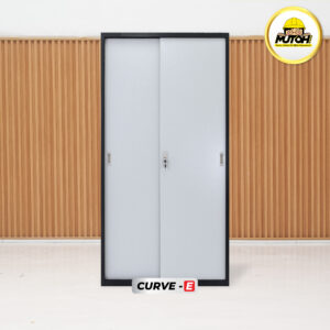 MUTOH CURVE EKONOMIS | Lemari arsip besi 2 pintu sliding plat geser