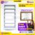 Rak Buku 2 Muka JUMBO 002 – Rak buku 2 Muka 6 Ruang