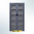 MUTOH-R DARK GREY | Lemari Arsip Besi 2 Pintu Swing Kaca – Abu Tua