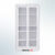 MUTOH-E WHITE | Lemari Arsip Besi 2 Pintu Sliding Kaca – Putih