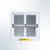 MUTOH-R WHITE | Lemari Arsip Besi Pendek 2 Pintu Sliding Kaca – Putih