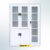 MUTOH-R WHITE | Lemari Arsip Besi Kombinasi 3 Pintu Swing – Putih